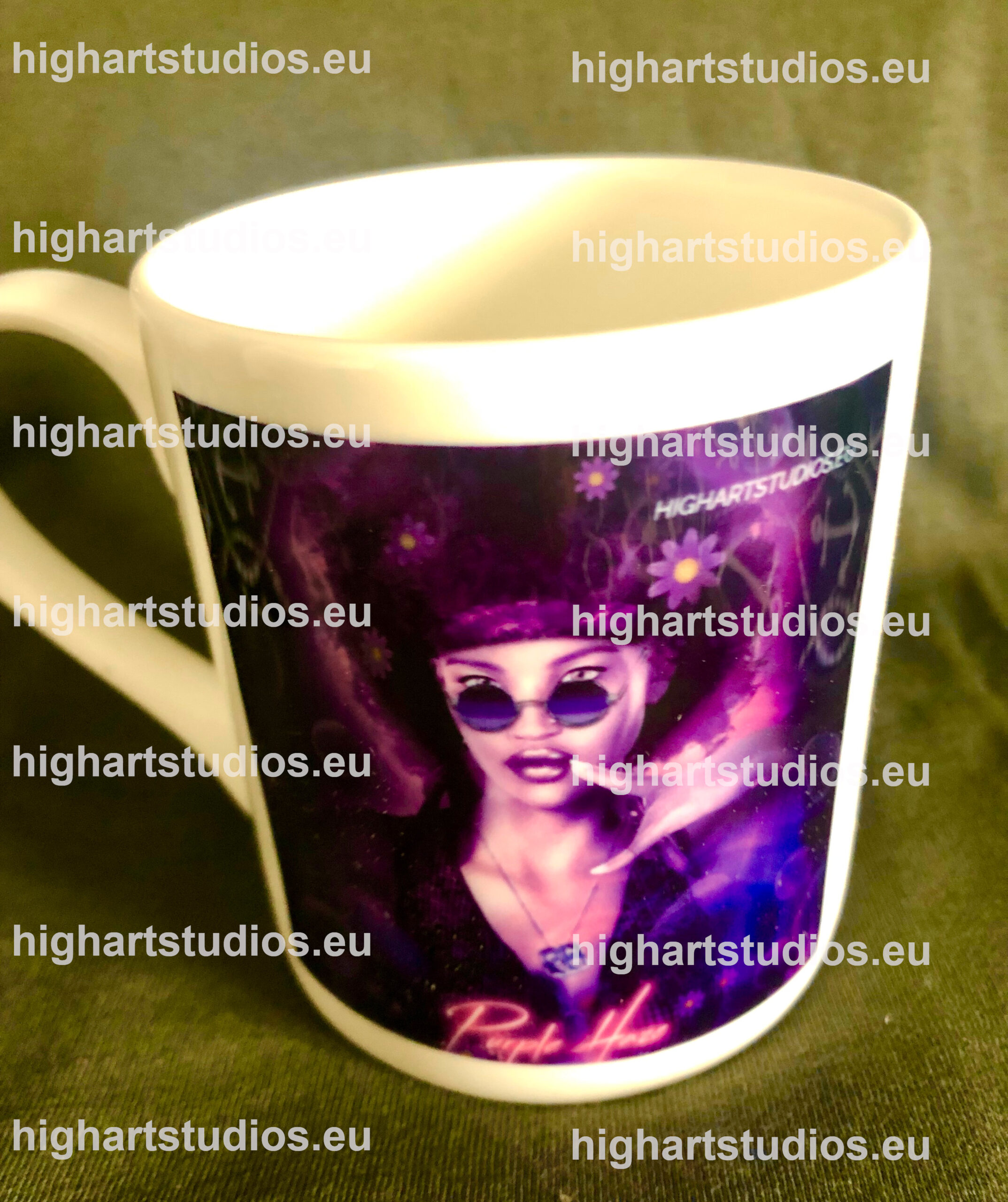 Purple Haze Pinup Coffee Mug