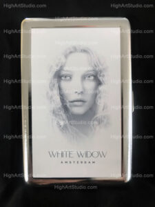 White Widow Pinup Cigarette Case