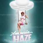 Amnesia Haze Pinup Letter Size A4 High Glossy Framed Poster