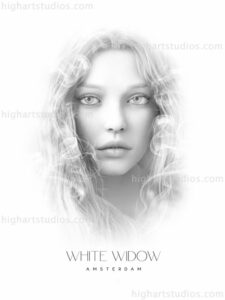 White Widow Pinup