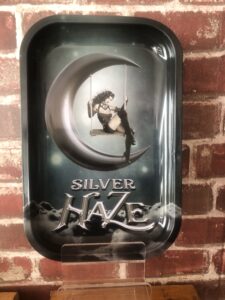 Silver Haze Metal Rolling Tray